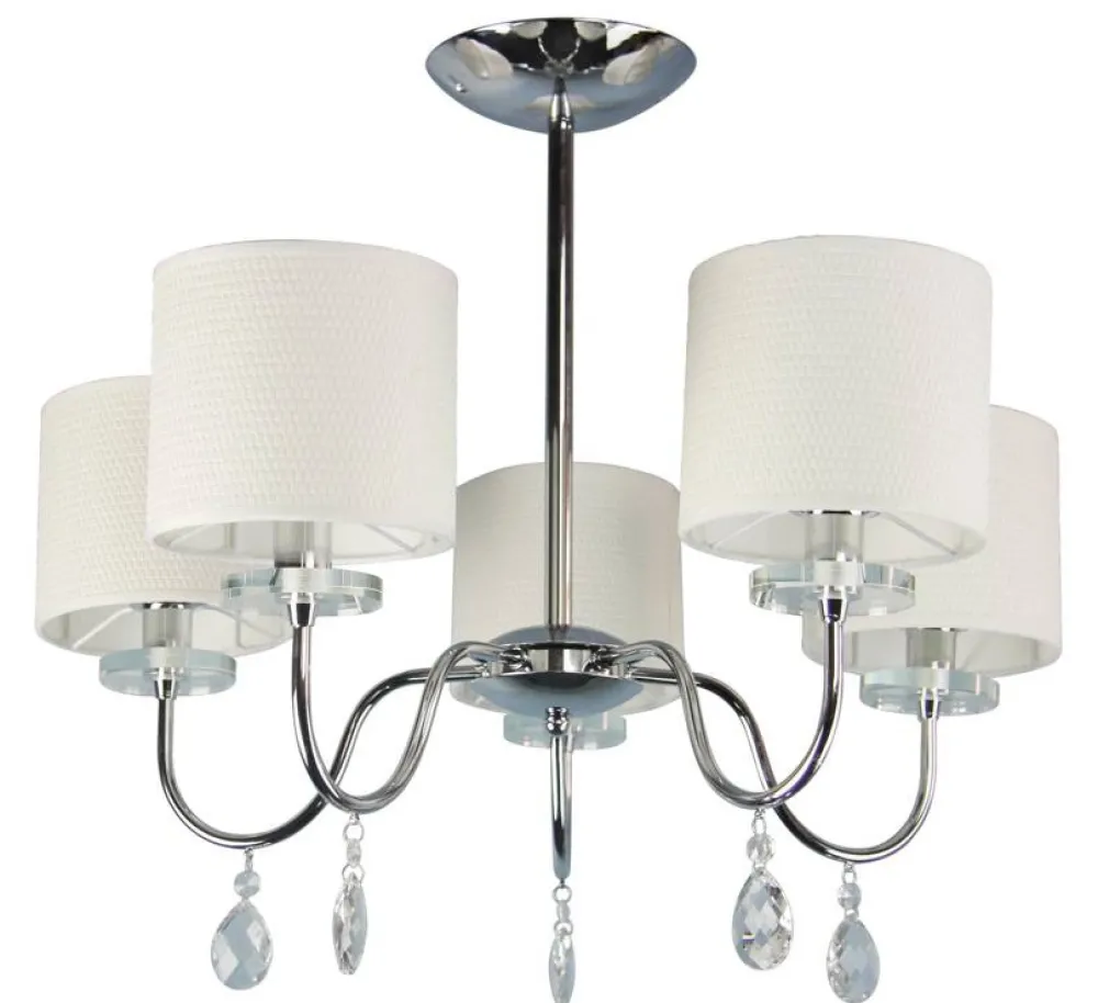 Oświetlenie Przedpokoju|Oświetlenie Jadalni>Candellux Lighting Lampa sufitowa wisząca chromowa żyrandol 5x40W Estera