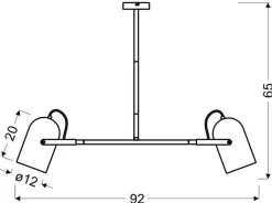 Oświetlenie Pokoju Dziecięcego|Oświetlenie Przedpokoju></noscript>Candellux Lighting Lampa sufitowa wisząca szara 2X40W E27 GRAY