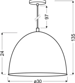 Oświetlenie Przedpokoju|Oświetlenie Jadalni>Candellux Lighting Lampa sufitowa wisząca 1X60W E27 szary + chrom PATCH