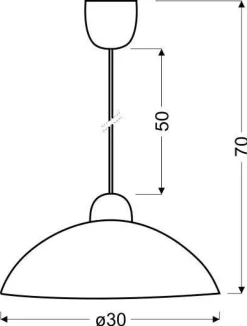 Oświetlenie Przedpokoju|Oświetlenie Jadalni>Candellux Lighting Lampa sufitowa wisząca 1X60W E27 LUKRECJA