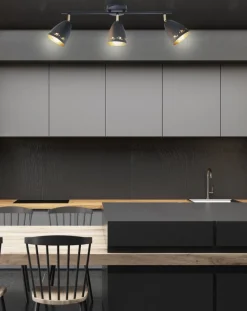 Oświetlenie Przedpokoju|Oświetlenie Jadalni>Candellux Lighting Lampa sufitowa 3xE14 70cm COTY LISTWA CZARNY