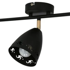 Oświetlenie Przedpokoju|Oświetlenie Jadalni></noscript>Candellux Lighting Lampa sufitowa 3xE14 70cm COTY LISTWA CZARNY