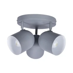 Oświetlenie Przedpokoju|Oświetlenie Jadalni></noscript>Candellux Lighting Lampa sufitowa 3xE27 szara 32cm AZURO