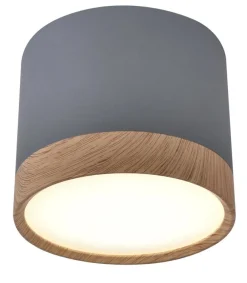 Oświetlenie Przedpokoju|Oświetlenie Łazienki>Candellux Lighting Lampa tuba sufitowa LED 9W szara 8,8x7,5cm