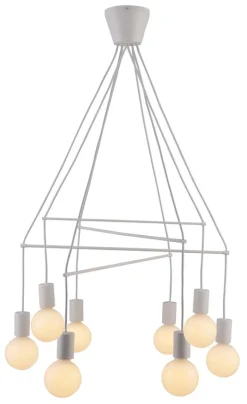 Oświetlenie Jadalni|Oświetlenie Kuchni>Candellux Lighting Lampa wisząca biała matowa 8xE27 dwuobwodowa Alto