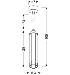 Oświetlenie Przedpokoju|Oświetlenie Jadalni></noscript>Candellux Lighting Lampa wisząca biała naświetlacz Tuba