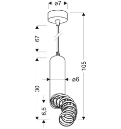 Oświetlenie Jadalni|Oświetlenie Kuchni></noscript>Candellux Lighting Lampa wisząca biała regulowana Tuba