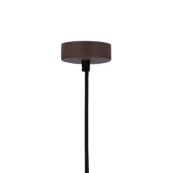 Oświetlenie Przedpokoju|Oświetlenie Jadalni></noscript>Ledea Lampa wisząca brązowa metal / drewno E27 Flen