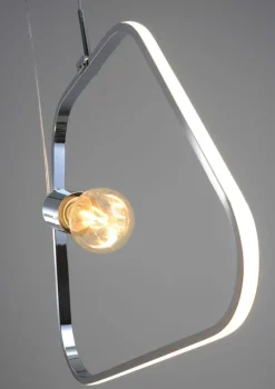 Oświetlenie Jadalni|Oświetlenie Kuchni>Apeti Lampa wisząca chrom LED na lince Ikaria