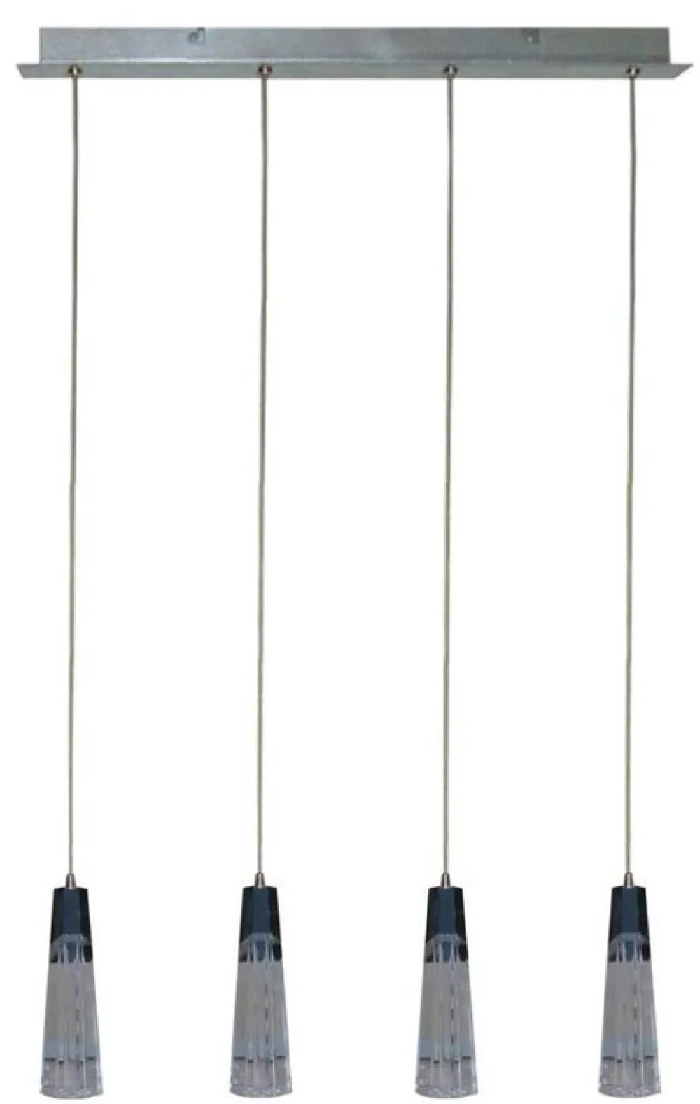 Oświetlenie Sypialni|Oświetlenie Salonu>Candellux Lighting Lampa wisząca chrom regulowana szklany klosz 4xG4 20W Erica