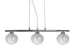 Oświetlenie Przedpokoju|Oświetlenie Jadalni>Candellux Lighting Lampa wisząca chrom szklany klosz w oplocie 3x40W Sphere