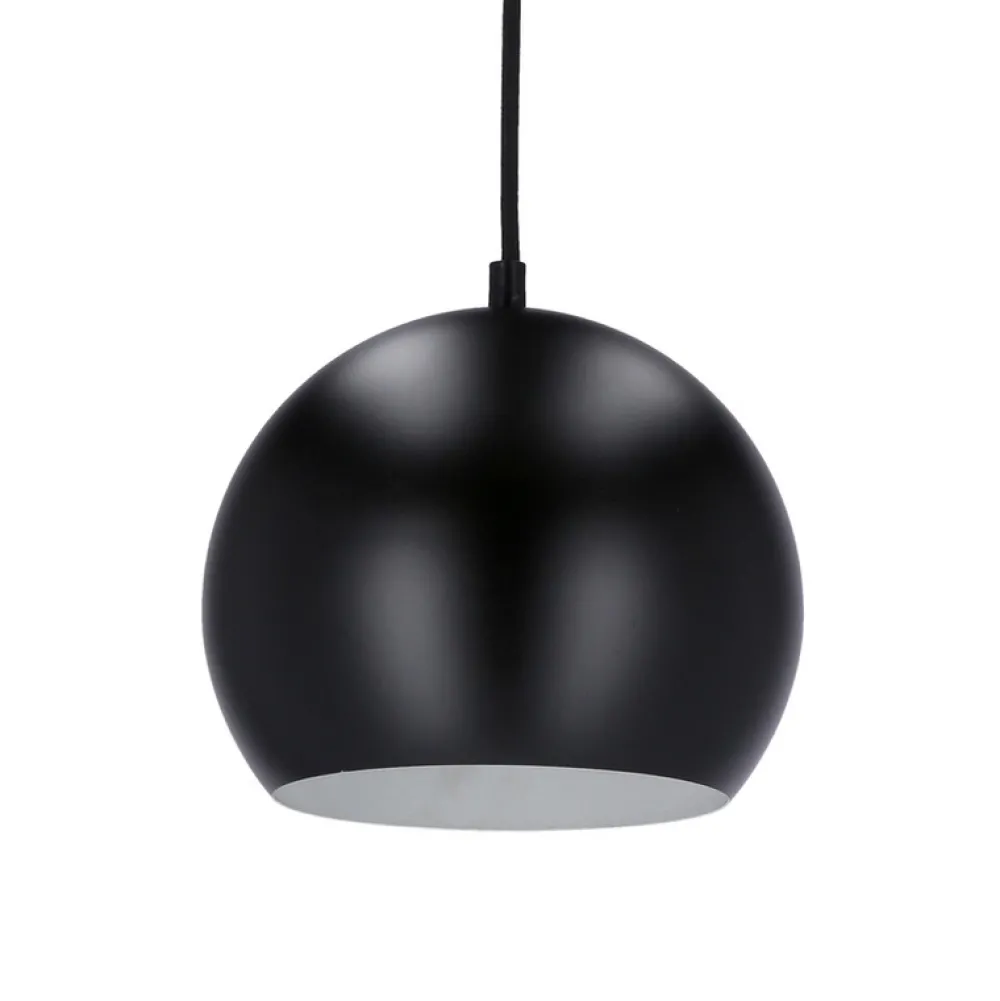 Oświetlenie Przedpokoju|Oświetlenie Jadalni>Ledea Lampa wisząca czarna E27 metal / drewno Flen