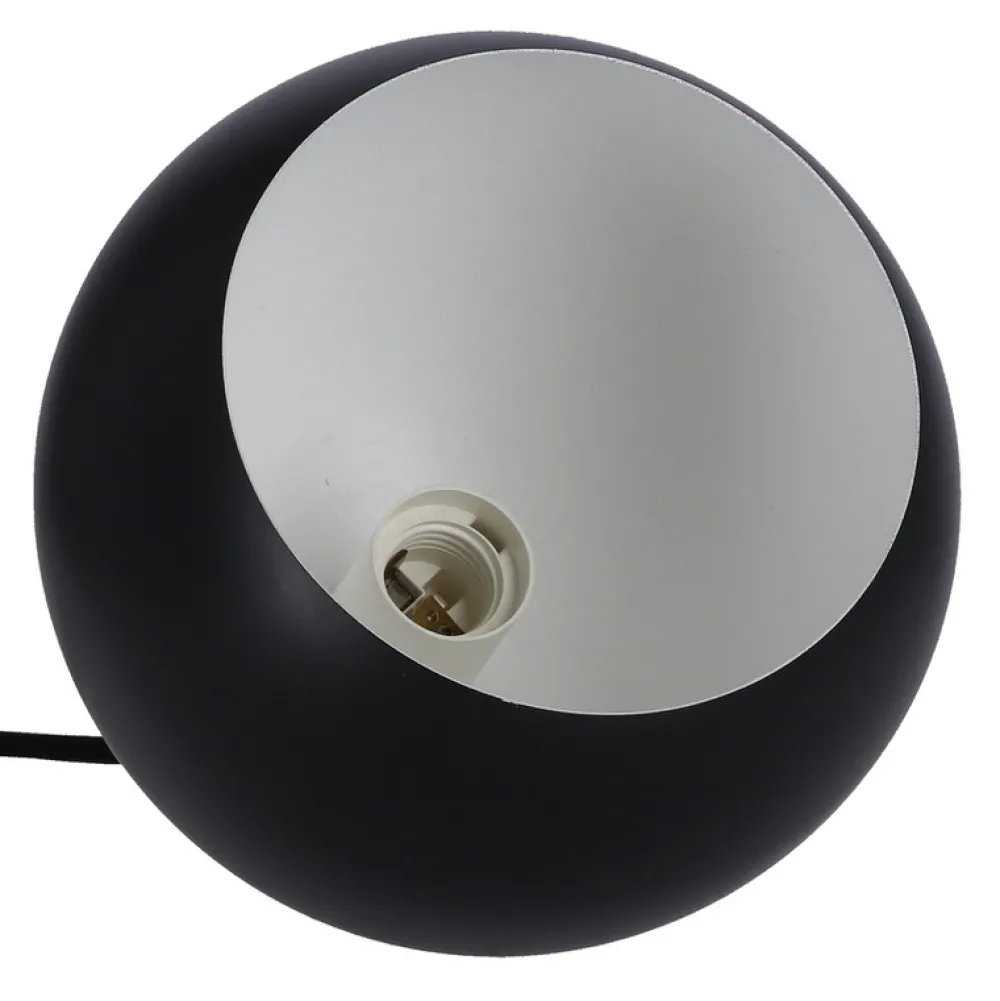 Oświetlenie Przedpokoju|Oświetlenie Jadalni>Ledea Lampa wisząca czarna E27 metal / drewno Flen