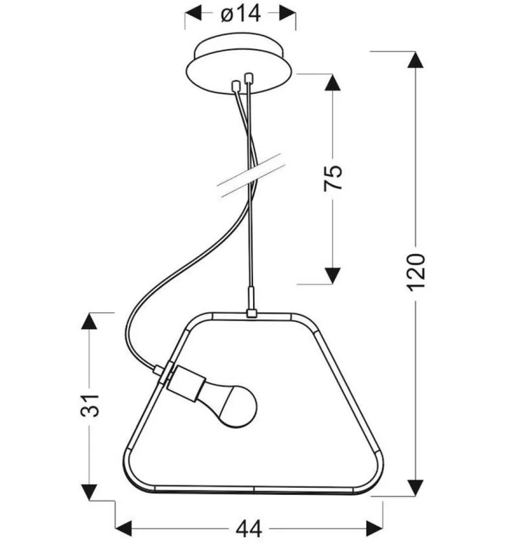 Oświetlenie Jadalni|Oświetlenie Kuchni>Apeti Lampa wisząca czarna LED na lince Ikaria
