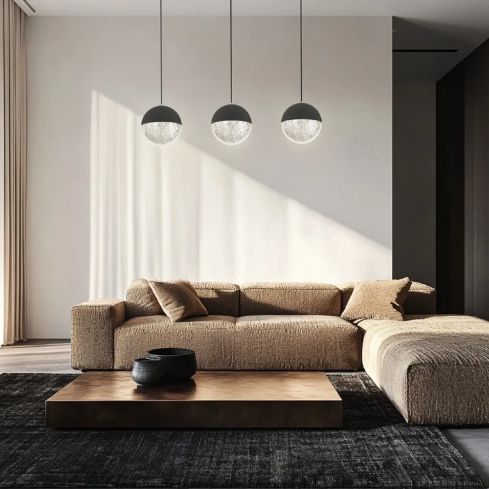 Oświetlenie Sypialni|Oświetlenie Salonu>Apeti Lampa wisząca czarna listwa LED 5W Furni