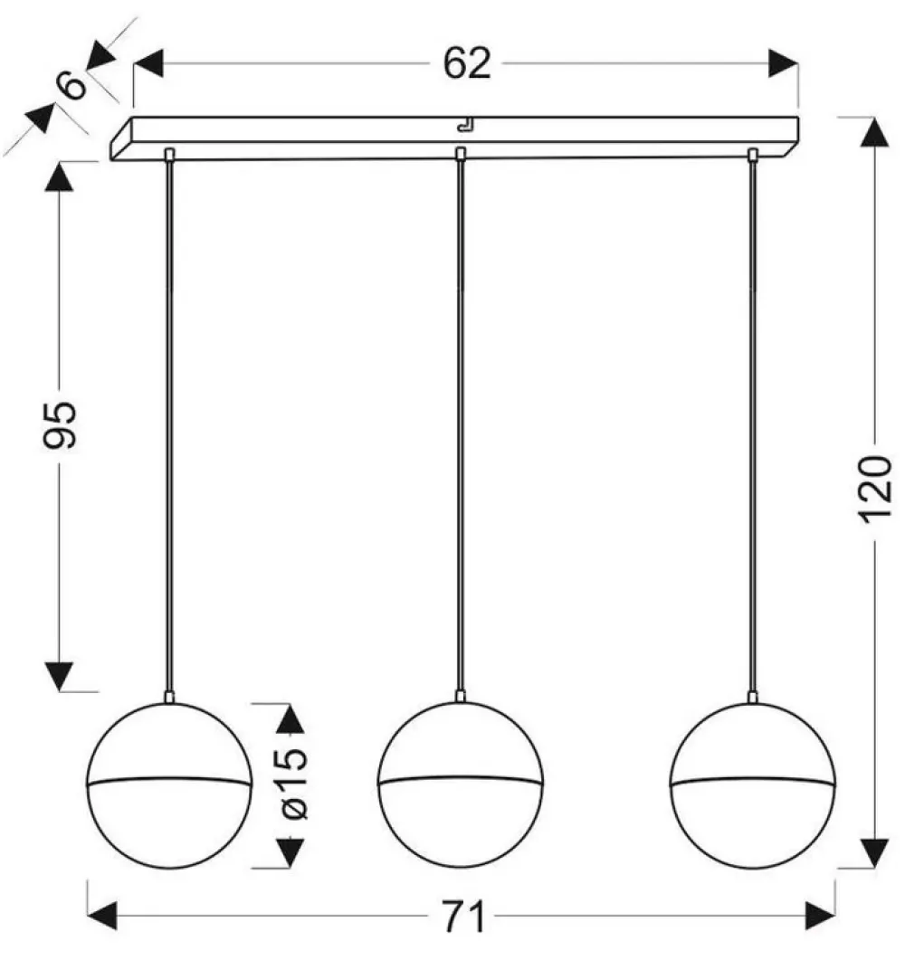 Oświetlenie Sypialni|Oświetlenie Salonu>Apeti Lampa wisząca czarna listwa LED 5W Furni