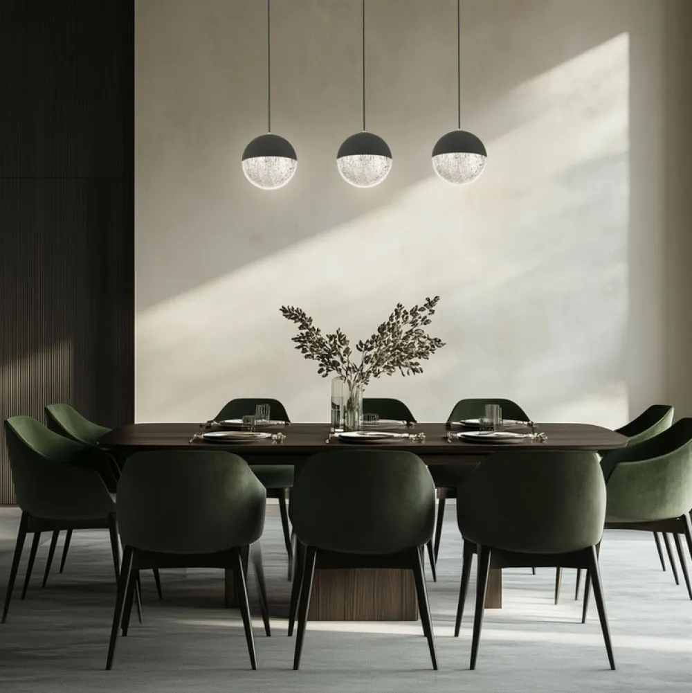 Oświetlenie Sypialni|Oświetlenie Salonu>Apeti Lampa wisząca czarna listwa LED 5W Furni