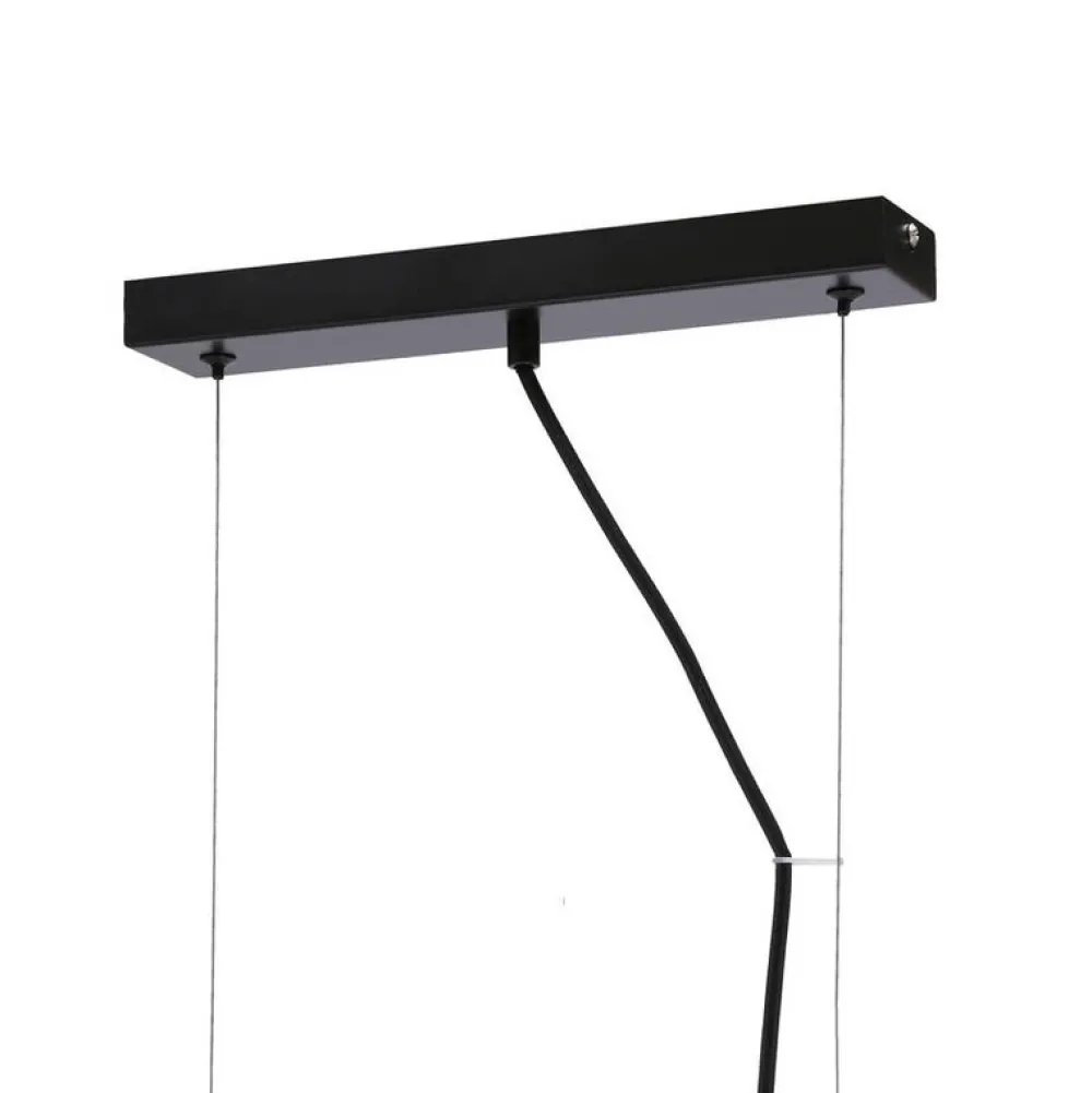 Oświetlenie Przedpokoju|Oświetlenie Sypialni>Candellux Lighting Lampa wisząca czarna metalowa + drewno 3xE27 Varna