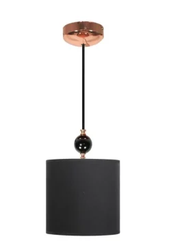 Oświetlenie Przedpokoju|Oświetlenie Jadalni>Candellux Lighting Lampa wisząca czarna miedziana Melba