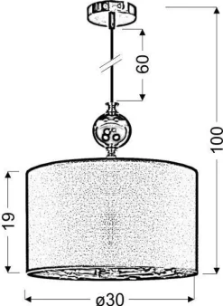 Oświetlenie Przedpokoju|Oświetlenie Jadalni></noscript>Candellux Lighting Lampa wisząca czarna miedziana Melba