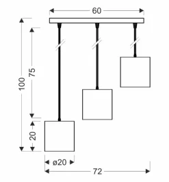 Oświetlenie Kuchni|Oświetlenie Salonu></noscript>Candellux Lighting Lampa wisząca czarna 3xE27 Candida