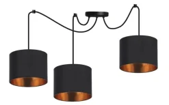 Oświetlenie Jadalni|Oświetlenie Kuchni>Candellux Lighting Lampa wisząca czarna 3xE27 Candida