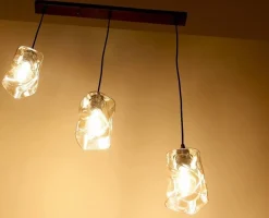 Oświetlenie Przedpokoju|Oświetlenie Jadalni></noscript>Candellux Lighting Lampa wisząca czarna/bursztynowa listwa 3xE27 Felis