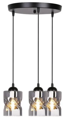 Oświetlenie Jadalni|Oświetlenie Sypialni></noscript>Candellux Lighting Lampa wisząca czarna/dymiona talerz 3xE27 Felis 33-00200