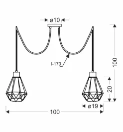 Oświetlenie Jadalni|Oświetlenie Kuchni>Candellux Lighting Lampa wisząca czarno-złota 2 Primo