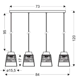 Oświetlenie Jadalni|Oświetlenie Sypialni></noscript>Candellux Lighting Lampa wisząca czarno-złota szklany klosz 3x60W E27 Fresno