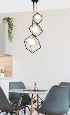 Oświetlenie Jadalni|Oświetlenie Kuchni>Ledea Lampa wisząca czarno-złota 3xG9 Weert