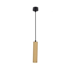 Lampy Wiszące|Oświetlenie Przedpokoju></noscript>Candellux Lighting Lampa wisząca drewniana oprawa 25W GU10 25cm Tubo