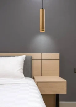 Lampy Wiszące|Oświetlenie Przedpokoju></noscript>Candellux Lighting Lampa wisząca drewniana oprawa 25W GU10 25cm Tubo