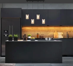 Oświetlenie Przedpokoju|Oświetlenie Sypialni></noscript>Candellux Lighting Lampa wisząca listwa czarno/brązowa 4xE27 Bistro