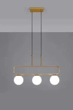 Oświetlenie Przedpokoju|Oświetlenie Jadalni></noscript>Candellux Lighting Lampa wisząca mosiądz biała 3xG9 Jove