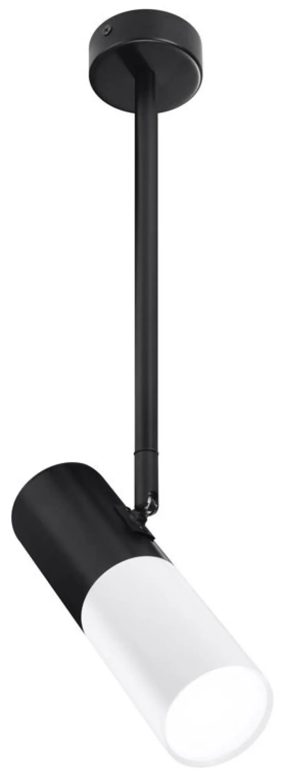 Oświetlenie Przedpokoju|Oświetlenie Sypialni>Candellux Lighting Lampa wisząca regulowana tuba czarno-biała