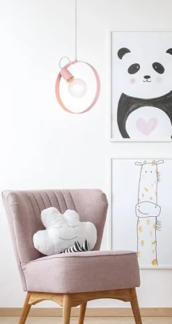 Oświetlenie Jadalni|Oświetlenie Sypialni>Ledea Lampa wisząca różowa metalowa Nexo