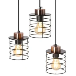 Oświetlenie Przedpokoju|Oświetlenie Jadalni></noscript>Candellux Lighting Lampa wisząca sufitowa czarna talerz 3xE27 Glob