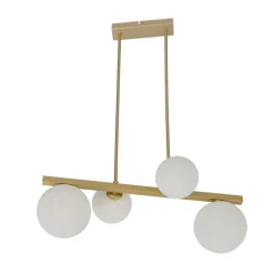 Oświetlenie Jadalni|Oświetlenie Kuchni></noscript>Candellux Lighting Lampa wisząca sufitowa mosiądz 4xG9 Kama