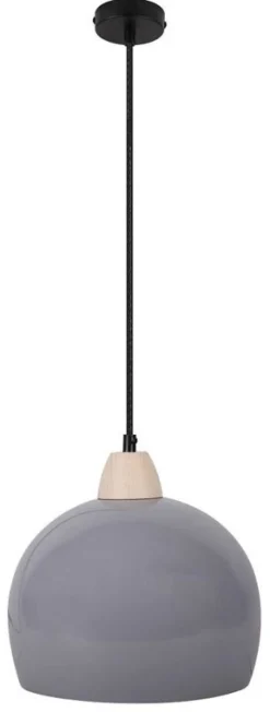 Oświetlenie Pokoju Dziecięcego|Oświetlenie Jadalni>Candellux Lighting Lampa wisząca szara 1xE27 50cm Monroe