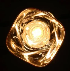 Oświetlenie Przedpokoju|Oświetlenie Jadalni></noscript>Candellux Lighting Lampa wisząca szklana czarna/bursztynowa Felis