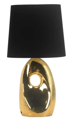 Oświetlenie Sypialni|Oświetlenie Salonu>Candellux Lighting Lampka nocna czarna złota Hierro