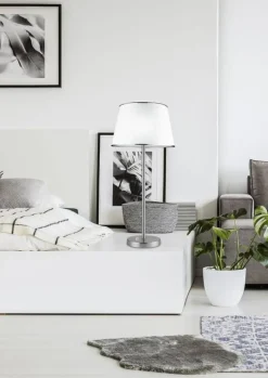 Oświetlenie Sypialni|Oświetlenie Salonu>Candellux Lighting Lampka nocna srebrna Ibis