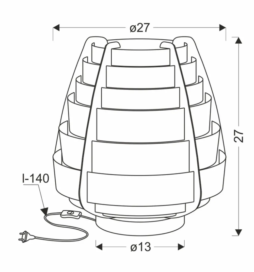 Oświetlenie Jadalni|Oświetlenie Salonu>Ledea Lampka stołowa beżowa drewno Nagoja