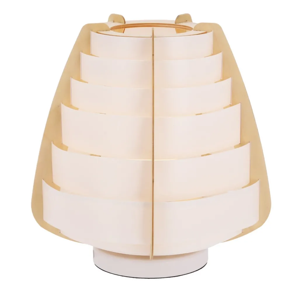 Oświetlenie Jadalni|Oświetlenie Salonu>Ledea Lampka stołowa beżowa drewno Nagoja