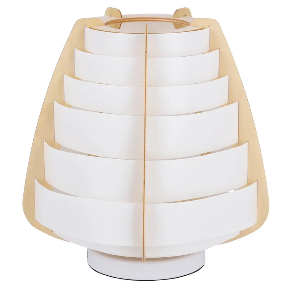 Oświetlenie Jadalni|Oświetlenie Salonu>Ledea Lampka stołowa beżowa drewno Nagoja