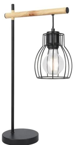 Oświetlenie Jadalni|Oświetlenie Sypialni>Candellux Lighting Lampka stołowa Bernita czarna koszyczek