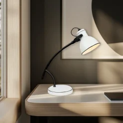 Oświetlenie Pokoju Dziecięcego|Oświetlenie Salonu></noscript>Candellux Lighting Lampka stołowa biało-czarna skośna Zumba