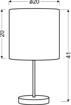 Oświetlenie Pokoju Dziecięcego|Oświetlenie Sypialni>Candellux Lighting Lampka stołowa satyna/dąb 41cm Timber