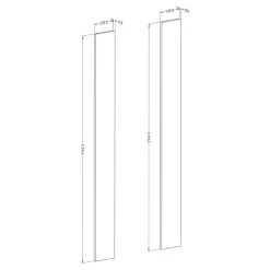 Akcesoria Do Szaf|Akcesoria Do Szaf>Helvetia Listwy boczne do szaf SIERRA biały